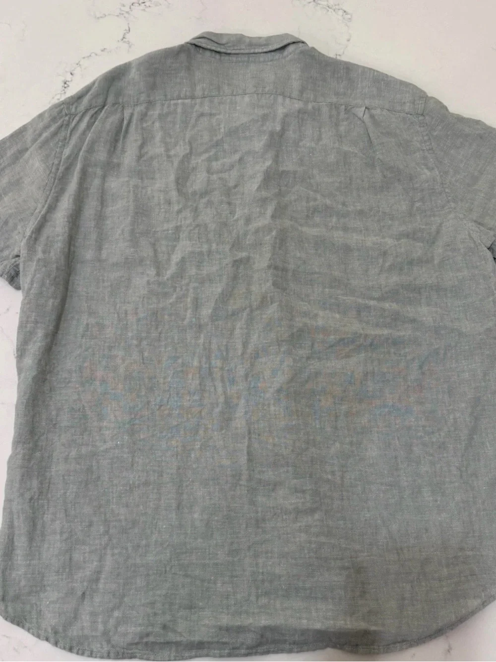 J.Crew Men's Light Sage Green Linen Blend Button Down Shirt Size XL